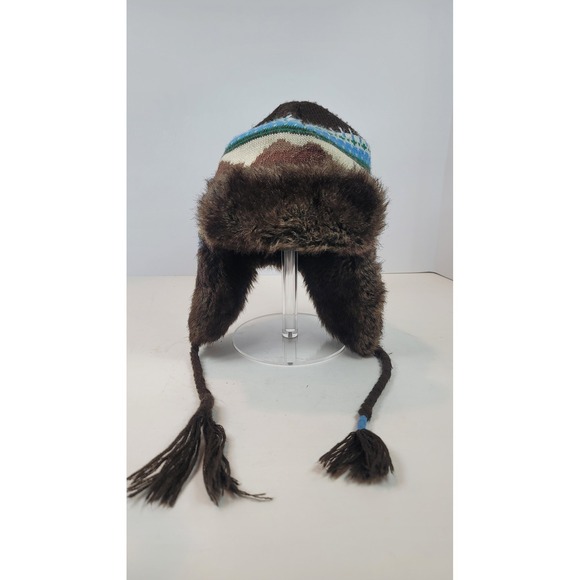 Mossimo Supply Co. Other - Vintage Mossimo Brown Grizzly Bear Mountain Trapper Hat Faux Fur Ear Flap OS